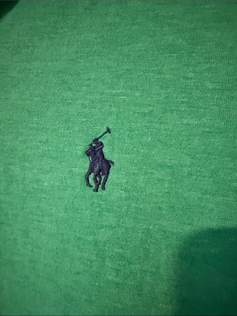 Polo by Ralph Lauren Green Quarter-Zip Sweater with Grey Trim - Picture 3 of 6